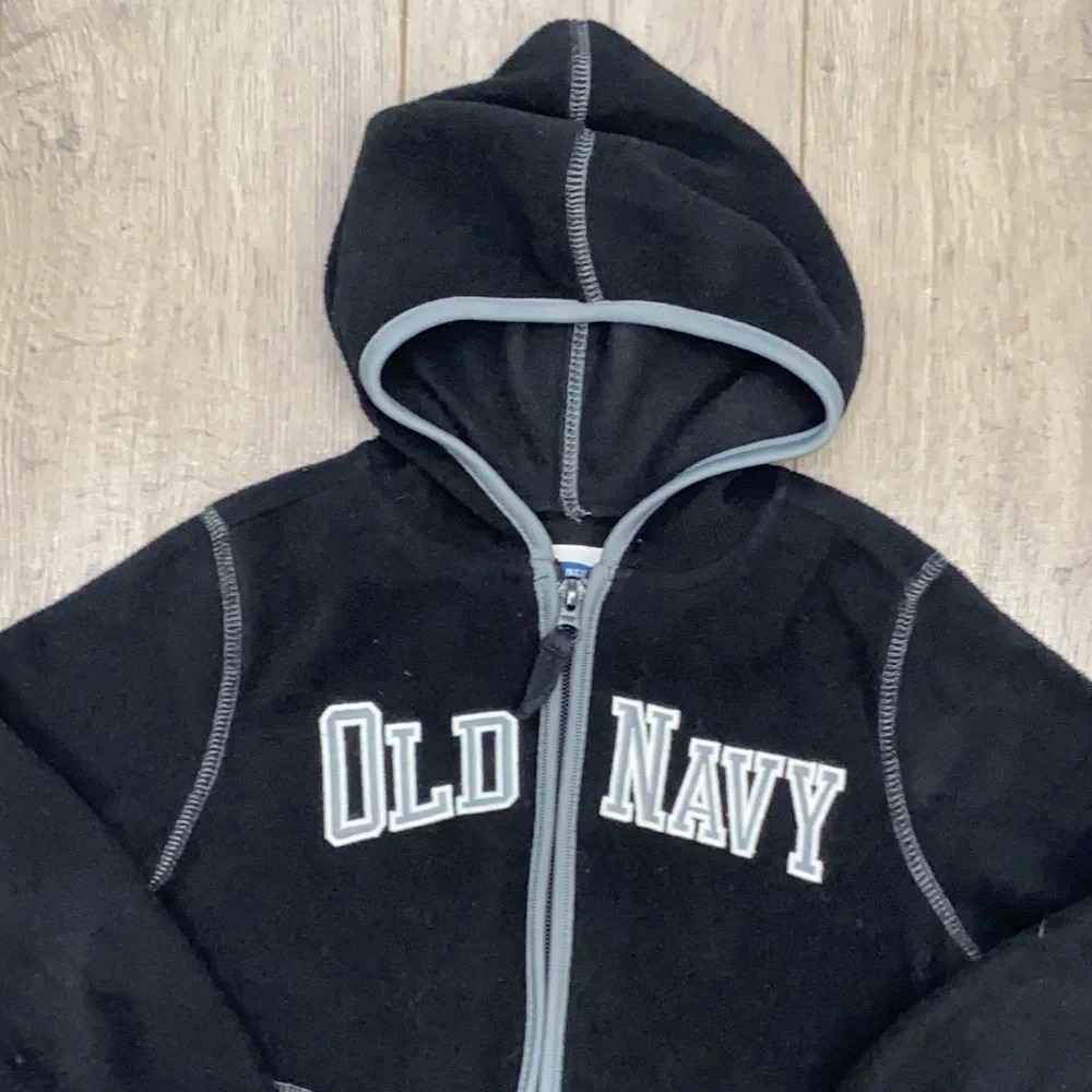 Old Navy Toddlers Black Poly Fleece Hoodie